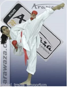 ARAWAZA ONYX KARATE SUIT GI MARTIAL ARTS 8oz Size 205 WKF APPROVED ** REDUCED** - Picture 1 of 2