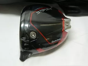 New LH Taylormade Stealth 2 9* Driver Head only + Headcover 9.0 STEALTH2 - Picture 1 of 2