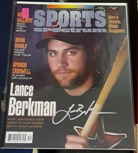 Lance Berkman Houston Astros SIGNED AUTOGRAPHED Sports Spectrum Magazine COA - Picture 1 of 1