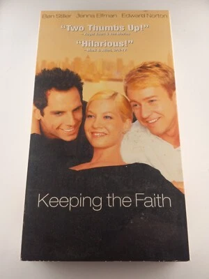 Keeping the Faith (VHS) 2000 Ben Stiller, Edward Norton, Jenna Elfman TESTED Foto 1 de 3