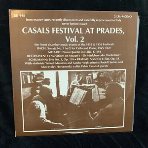 PABLO CASALS cello - Casals Festival at Prades Vol. 2 - DISCOCORP 2LP 1982 - Picture 1 of 5