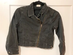 Crazy 8 Girl’s Long Sleeve Denim Jacket Sz M 7/8 - Picture 1 of 5