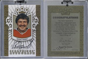2010 Sportkings Series D Auto Gold Bernie Parent #A-BP2 Auto HOF