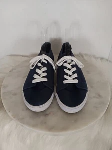 Polo Ralph Lauren Slater Herren Größe 6 Sneaker Schuhe Blau Canvas - Bild 1 von 12