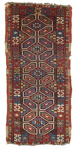 Handmade antique collectible Turkish Yastik rug 1.5' x 3' (45cm x 91cm) 1880s - - Picture 1 of 5