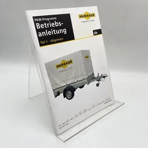 Humbaur Remorque Automobile Série 1000 - 8400 Manuel D'Utilisation Général 2016 - Bild 1 von 10