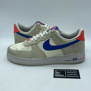 Size 13 - Nike Air Force 1 '07 LV8 Coconut Milk Hyper Royal Suede (DM8314-100) - Picture 1 of 7