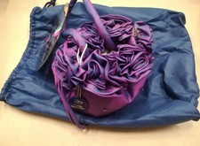 POCHETTE BORSETTA PAOLA TOMASINI-SERA-CERIMONIA-IDEA REGALO-MATRIMONIO-ROSE-RASO