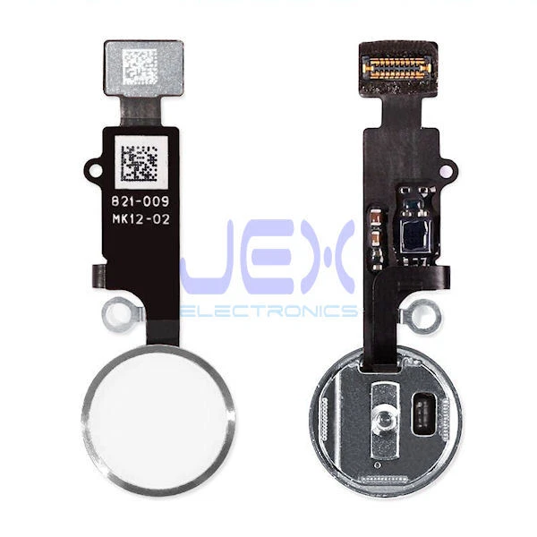 White Home Button/Touch Fingerprint ID Sensor Flex Cable For iPhone 7 or 8 Plus - Image 1 of 1