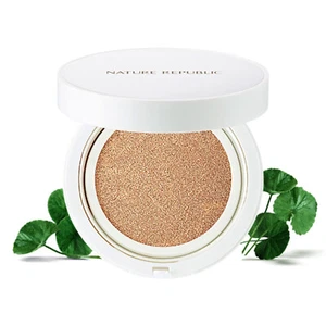 NATURE REPUBLIC Green Derma Mild Cica Serum Cover Cushion 14g SPF50+ PA+++ - Picture 1 of 7