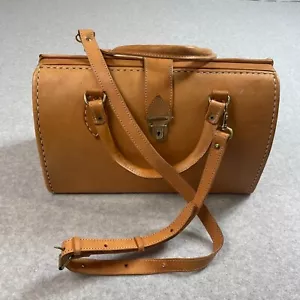 Vintage MR Canoa Doctors Bag Leather Brown Argentina Purse Strap Heritage READ - Picture 1 of 20