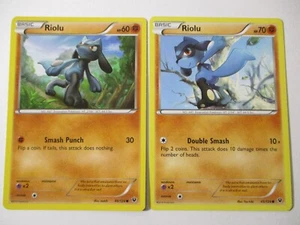Riolu 45/124 & 46/124 Fates Collide 2 Pokemon Card  - Picture 1 of 1