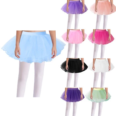 Kids Girls Skirts Performance Miniskirt Ballet Skirt Swan Dancewear Classic - Image 1 of 4