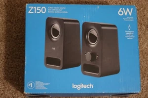 Logitech Z150 Multimedia 2.0 Portable Computer Speakers - Black - Photo 1/6