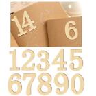 Wooden Numbers (0-9) Art Craft Wood Slices Cutouts