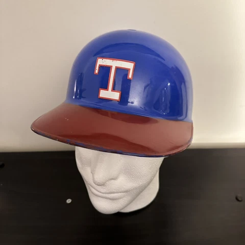 1970'S Vintage Texas Rangers Original Style Relic Souvenir Batting Helmet Laich Cover