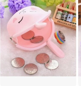 Pink Little Girl Coin Purse For Girls / Easter Coin Wallet. - Picture 1 of 3