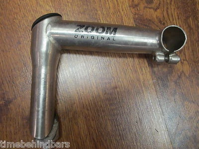 VINTAGE ZOOM ORIGINAL 22.2 x 140 x 25.4 QUILL STEM SILVER - Image 1 of 4