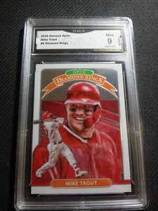 2020 Donruss Optic Diamond Kings MLB #9 Mike Trout Graded GEM MINT 9