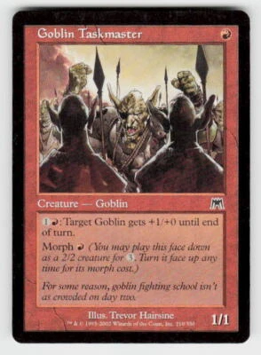 Onslaught #210 Goblin Taskmaster - Image 1 of 2