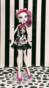 Monster High inspired handmade Skull Poppy Dress With Fleur De Lys Trim only. - Picture 1 of 1