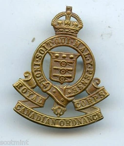 Roya Canadianl Army Ordnance Corps Cap Badge - Picture 1 of 2