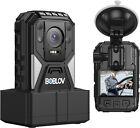 Caméra corporelle Boblov B4K4 4K 128G enregistreur vidéo GPS caméscope de sécurité police