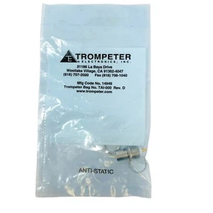 Trompeter Electronics TEI1494U27 BNC Bulkhead Straight Jack RF Coaxial Connector - Picture 1 of 6