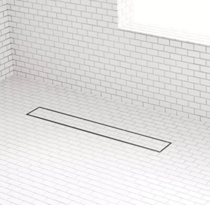 Signature 40" Cohen Linear Tile-In Shower Drain - with Drain Flange- Matte White - Picture 1 of 3