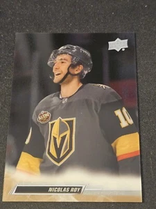 22-23 Upper Deck Nicolas Roy Clear Cut Variant 🚨🚨🚨 Vegas Golden Knights  - Picture 1 of 2