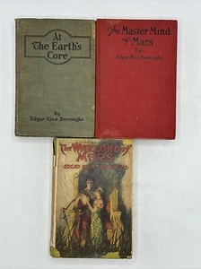 Edgar R Burroughs Books: Warlord of Mars, The Earth's Core, Master Mind of Mars - Picture 1 of 21