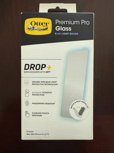 OtterBox Premium Verre Bleu Lumière Protecteur d'écran iPhone 15 Pro Max - Transparent Neuf dans sa boîte - Photo 1 sur 4