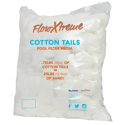 Bluewave Flowxtreme Cotton Tails Low Weight Filter Media 0.75 Lbs Bag - Image 1 of 3