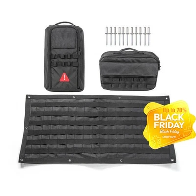 3PCS Tailgate Storage Bag Tool Kit Organizer Fit Jeep Wrangler JK JL 2007-2023 Foto 1 de 4