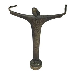 Hagenauer Wien Bronze Jesus Statue Handmade In Austria Vintage 5” READ AS IS - Picture 1 of 7