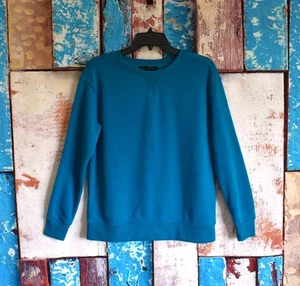 Felpa donna Jane & Delancey top manica lunga casual PICCOLA turchese - Foto 1 di 13