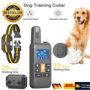 800M Hund Ausbildung Stromschlag Erziehungshalsband Hunde Vibration Ton e-Shock - Bild 1 von 11
