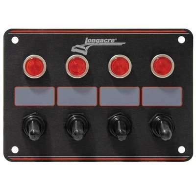 Longacre 44865 4 Accessory switch panel with 4 pilot lights - Image 1 of 4