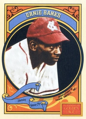 2014 Panini Edad de Oro Base #73 Ernie Banks - Kansas City Monarchs Foto 1 de 2