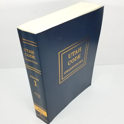 Utah Code Unannotated Volume 1 Titles 1-29  LexisNexis 2004 Edition Book - Image 1 of 4
