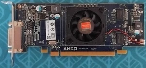 AMD Radeon HD 5450 512MB DDR3 PCIe GPU DMS-59 Dual Display Low Profile USED - Picture 1 of 5