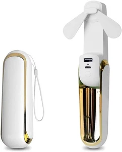 Mini Portable Handheld Fan, 2000 mAh USB Rechargeable Personal Fan, 3 Speeds ... - Picture 1 of 6