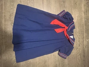 Blue Sailor Dress Girls Size 5 Little Bitty - Picture 1 of 8