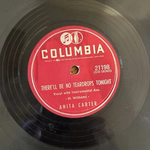 COLUMBIA 21198 Anita Carter-Carter Sisters-NO TEARDROPS TONIGHT/ Don Juan- VG+ - Foto 1 di 5