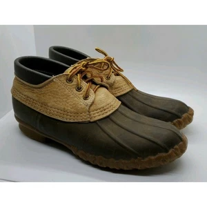 Vintage L.L. Bean Maine Hunting Shoe Men's Size 8 Ankle Duck Boots Rubber - Picture 1 of 6