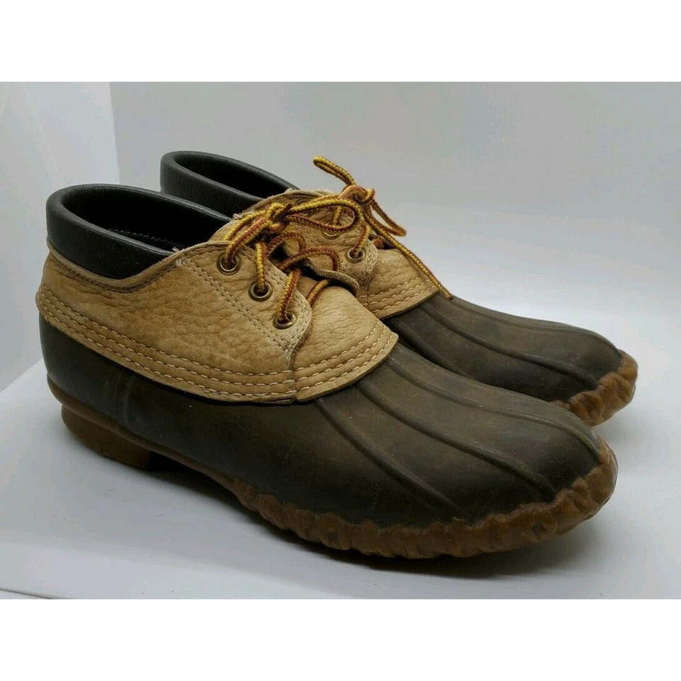 Vintage L.L. Bean Maine Hunting Shoe Men's Size 8 Ankle Duck Boots Rubber - Image 1 of 4