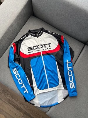 Camiseta deportiva de ciclismo de manga corta multicolor SCOTT USA RACING TEAM para hombre talla L Foto 1 de 4