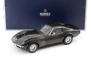 Chevrolet Corvette C3 1969 cupé Norev 1:18 verde oscuro metálico - Imagen 1 de 4