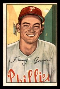 1952 Bowman Baseball #236 Tommy Brown EX/MT