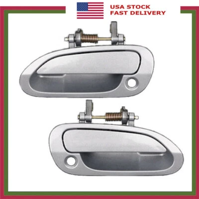 Par delantero de manija de puerta exterior plateada para Honda Accord DS96 1998-2002 NH-612M Foto 1 de 4